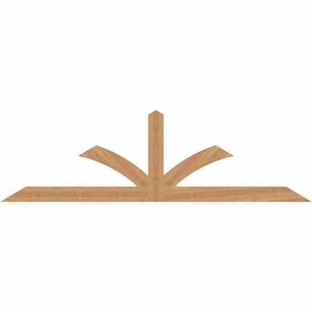Ekena Millwork Richland Smooth Timber Gable Bracket, Western Red Cedar, 72"W x 21"H x 1 1/2"D x 3 1/2"F, 7/12 Pitch GBW072X21X0204RIC00SWR